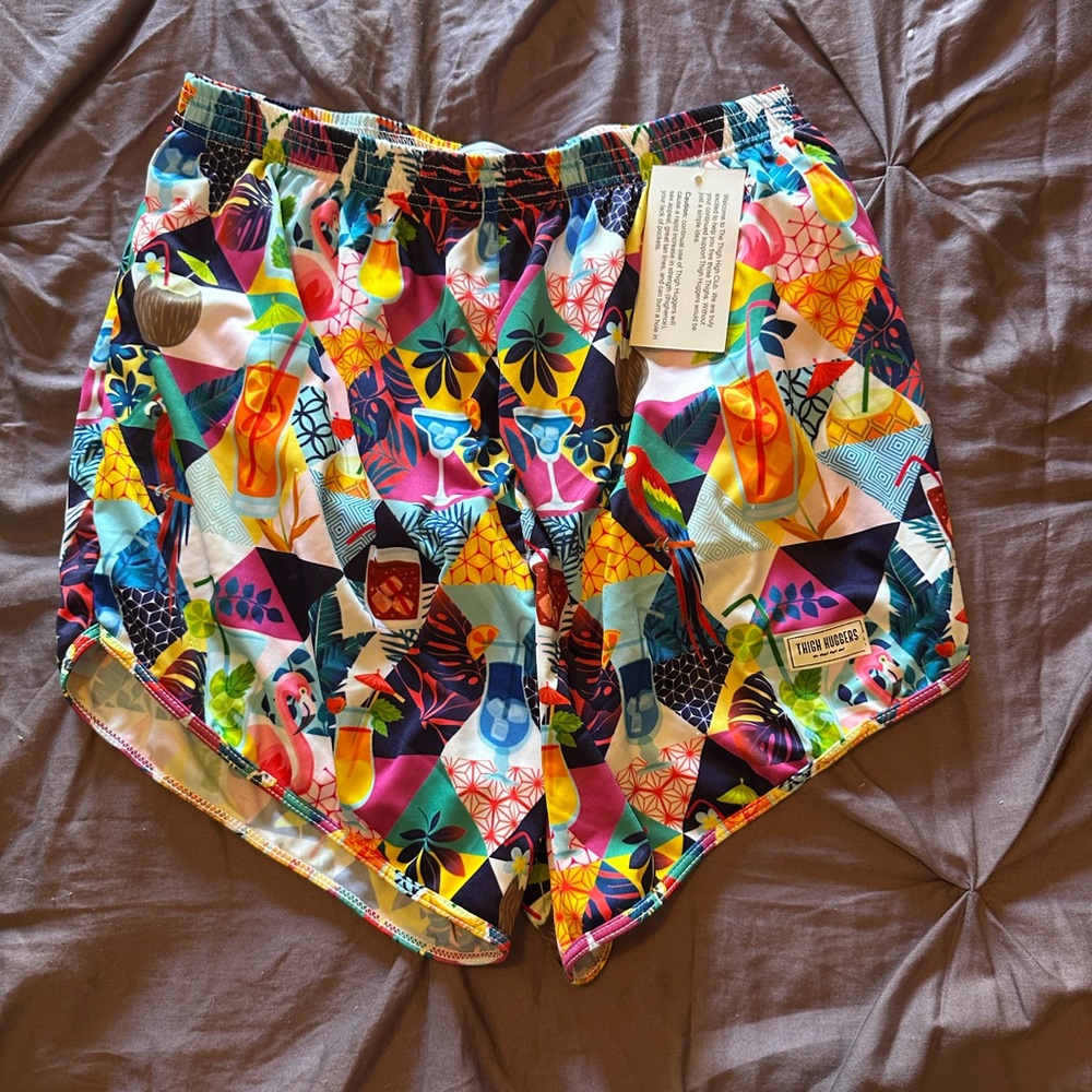 Thighhuggers Hawaiian print 
Liner boxers. Workout shorts